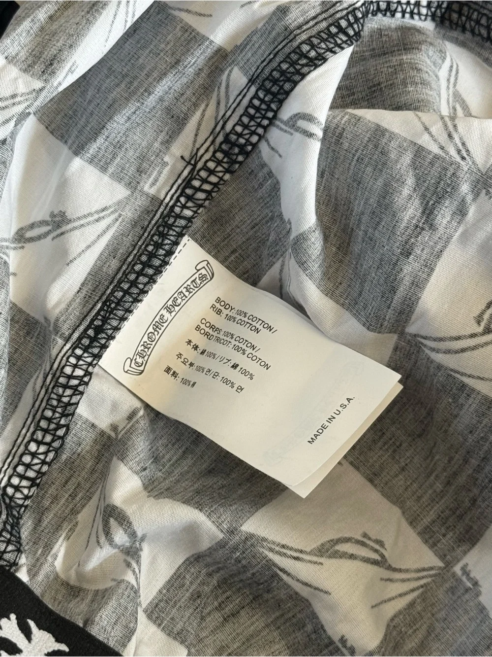 Chrome Hearts x Matty Boy “99eyes” Checked Swim Shorts Size XL